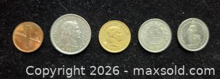 MaxSold Auction: Collection of Five (5) Coins from Switzerland - Toronto (Ontario, Canada) SELLER MANAGED Estate Sale Online Auction - Spenvalley Drive