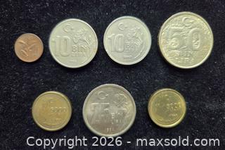 MaxSold Auction: Collection of Seven (7) Coins from Turkey - Toronto (Ontario, Canada) SELLER MANAGED Estate Sale Online Auction - Spenvalley Drive