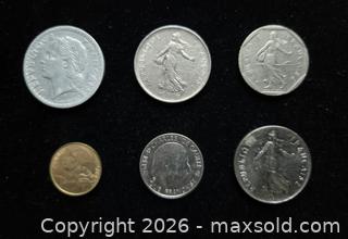 MaxSold Auction: Collection of Six (6) Coins from France - Toronto (Ontario, Canada) SELLER MANAGED Estate Sale Online Auction - Spenvalley Drive