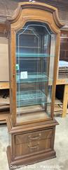 MaxSold Auction: Traditional Walnut Brown Wood Veneer Curio Cabinet - Lakeshore (Ontario, Canada) PARTNER MANAGED Estate Sale Online Auction - County Road 42