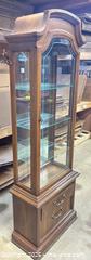 MaxSold Auction: Traditional Walnut Brown Wood Veneer Curio Cabinet - Lakeshore (Ontario, Canada) PARTNER MANAGED Estate Sale Online Auction - County Road 42