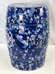 MaxSold Auction: Chinese Blue & White Ceramic Garden Stool - Campbell (California, USA) PARTNER MANAGED Estate Sale Online Auction -  Dell Avenue