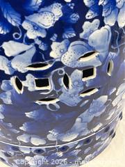 MaxSold Auction: Chinese Blue & White Ceramic Garden Stool - Campbell (California, USA) PARTNER MANAGED Estate Sale Online Auction -  Dell Avenue
