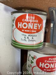 MaxSold Auction: Honey Tins A - Greater Napanee (Ontario, Canada) PARTNER MANAGED Downsizing Online Auction - Loyalist Parkway RR1