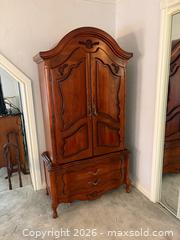 MaxSold Auction: French Provincial Cherry Wood Armoire - Waterloo (Ontario, Canada) PARTNER MANAGED Estate Sale Online Auction - Winchester Drive