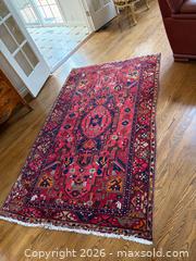 MaxSold Auction: Vintage Authentic Persian Oriental Wool & Cotton Area Rug, 86"x52" - Waterloo (Ontario, Canada) PARTNER MANAGED Estate Sale Online Auction - Winchester Drive