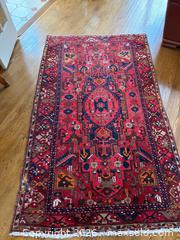 MaxSold Auction: Vintage Authentic Persian Oriental Wool & Cotton Area Rug, 86"x52" - Waterloo (Ontario, Canada) PARTNER MANAGED Estate Sale Online Auction - Winchester Drive
