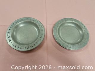 MaxSold Auction: 2 Pewter Plates - Newburgh (Ontario, Canada) SELLER MANAGED Charity/Fundraising Online Auction - Academy Street