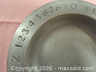 MaxSold Auction: 2 Pewter Plates - Newburgh (Ontario, Canada) SELLER MANAGED Charity/Fundraising Online Auction - Academy Street