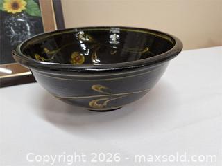 MaxSold Auction: Large Signed Pottery Bowl and Artwork - Newburgh (Ontario, Canada) SELLER MANAGED Charity/Fundraising Online Auction - Academy Street