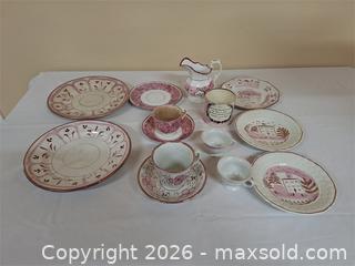 MaxSold Auction: Pink Lustre Ware - Newburgh (Ontario, Canada) SELLER MANAGED Charity/Fundraising Online Auction - Academy Street