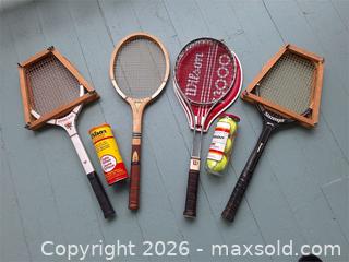 MaxSold Auction: Tennis Raquets and Tennis Balls - Newburgh (Ontario, Canada) SELLER MANAGED Charity/Fundraising Online Auction - Academy Street