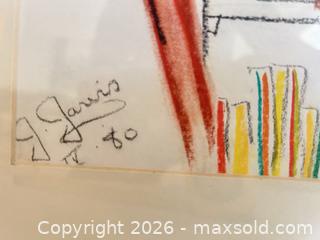 MaxSold Auction: Drawing by J. Jarvis -signed - Toronto (Ontario, Canada) PARTNER MANAGED Estate Sale Online Auction - Hi Mount Drive