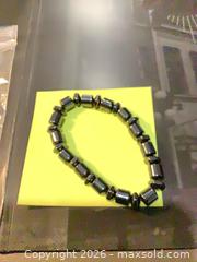 MaxSold Auction: Black Hematite Stretch Bracelet Unisex - Ottawa (Ontario, Canada) SELLER MANAGED Downsizing Online Auction - Oaklawn Crescent