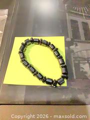 MaxSold Auction: Black Hematite Stretch Bracelet Unisex - Ottawa (Ontario, Canada) SELLER MANAGED Downsizing Online Auction - Oaklawn Crescent