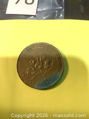 MaxSold Auction: Bronze Heraldic & Botanical Medal ~2 in (50 mm) not sure but Chinese reproduction coin  - Ottawa (Ontario, Canada) SELLER MANAGED Downsizing Online Auction - Oaklawn Crescent