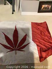 MaxSold Auction: Canadian-Style Novelty Maple Leaf Flag 3 x 5 ft - Ottawa (Ontario, Canada) SELLER MANAGED Downsizing Online Auction - Oaklawn Crescent