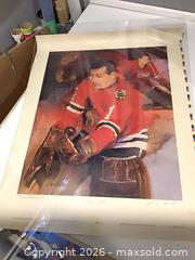 MaxSold Auction: Glenn Hall Chicago Blackhawks Limited Edition Art Print - Ottawa (Ontario, Canada) SELLER MANAGED Downsizing Online Auction - Oaklawn Crescent
