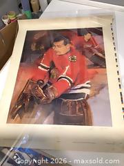 MaxSold Auction: Glenn Hall Chicago Blackhawks Limited Edition Art Print - Ottawa (Ontario, Canada) SELLER MANAGED Downsizing Online Auction - Oaklawn Crescent