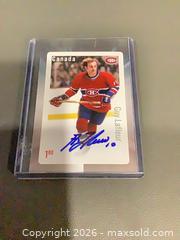 MaxSold Auction: Guy Lafleur Signed Canada Post Stamp Hockey Card - Montreal Canadiens - Ottawa (Ontario, Canada) SELLER MANAGED Downsizing Online Auction - Oaklawn Crescent