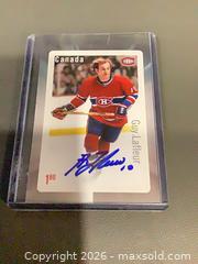 MaxSold Auction: Guy Lafleur Signed Canada Post Stamp Hockey Card - Montreal Canadiens - Ottawa (Ontario, Canada) SELLER MANAGED Downsizing Online Auction - Oaklawn Crescent
