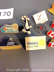 MaxSold Auction: Lot of 11-20 Mixed Metal Enamel Lapel Pins - Ottawa (Ontario, Canada) SELLER MANAGED Downsizing Online Auction - Oaklawn Crescent