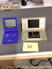 MaxSold Auction: Nintendo DS Lite (Gold) & Game Boy Advance SP (Purple) - Consoles Only - Ottawa (Ontario, Canada) SELLER MANAGED Downsizing Online Auction - Oaklawn Crescent