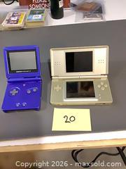 MaxSold Auction: Nintendo DS Lite (Gold) & Game Boy Advance SP (Purple) - Consoles Only - Ottawa (Ontario, Canada) SELLER MANAGED Downsizing Online Auction - Oaklawn Crescent
