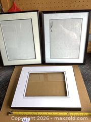 MaxSold Auction: Set of 3 Picture Frames with Attached Mats, 16 x 18 in - Ottawa (Ontario, Canada) SELLER MANAGED Downsizing Online Auction - Oaklawn Crescent