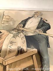 MaxSold Auction: Signed 'Taylor' Political Cartoon Lithograph, Matted - Ottawa (Ontario, Canada) SELLER MANAGED Downsizing Online Auction - Oaklawn Crescent