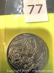 MaxSold Auction: Silver Commemorative Medallion with Hearts, Crown and Nautical Motifs - Ottawa (Ontario, Canada) SELLER MANAGED Downsizing Online Auction - Oaklawn Crescent