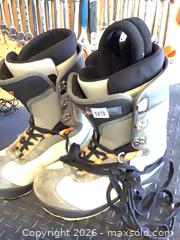 MaxSold Auction: Sims Men's Snowboard Boots Size 11 Gray/White/Black - Ottawa (Ontario, Canada) SELLER MANAGED Downsizing Online Auction - Oaklawn Crescent