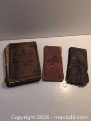 MaxSold Auction: Antique Pocket Dictionaries (3) Donohue's, Webster, Musson's - Victoria (British Columbia, Canada) SELLER MANAGED Reseller Online Auction - Island Highway (STORAGE)