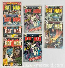 MaxSold Auction: BATMAN DC Comics 1973. Complete annual release - 7 issues including KEY ISSUE #251 (2 copies) PLUS 2-100 Page Super Spectular - Ottawa (Ontario, Canada) PARTNER MANAGED Downsizing Online Auction - Fallowfield Road