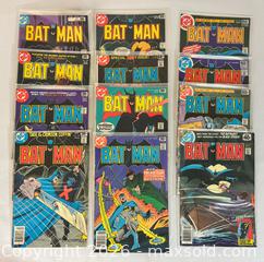 MaxSold Auction: BATMAN DC Comics 1978 - 12 issues. Complete annual release includes Special 300th Issue - Ottawa (Ontario, Canada) PARTNER MANAGED Downsizing Online Auction - Fallowfield Road
