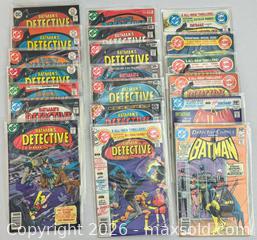 MaxSold Auction: DETECTIVE COMICS - BATMAN 1977-1980- 20 issues - 3 KEY ISSUES - Ottawa (Ontario, Canada) PARTNER MANAGED Downsizing Online Auction - Fallowfield Road