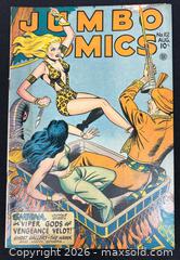 MaxSold Auction: Jumbo Comics No. 102 (10¢) - Jungle / Sheena - Ottawa (Ontario, Canada) PARTNER MANAGED Downsizing Online Auction - Fallowfield Road