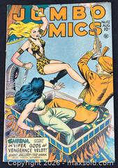 MaxSold Auction: Jumbo Comics No. 102 (10¢) - Jungle / Sheena - Ottawa (Ontario, Canada) PARTNER MANAGED Downsizing Online Auction - Fallowfield Road