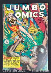 MaxSold Auction: Jumbo Comics No. 112 — Sheena feature, 10¢, 52 pages - Ottawa (Ontario, Canada) PARTNER MANAGED Downsizing Online Auction - Fallowfield Road