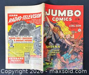 MaxSold Auction: Jumbo Comics — Sheena: Long Bow No. 143 (Jan) - Ottawa (Ontario, Canada) PARTNER MANAGED Downsizing Online Auction - Fallowfield Road