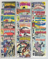 MaxSold Auction: SPECTACULAR SPIDER-MAN - MARVEL COMICS GROUP 1984-1986 (13 ISSUES - KEY ISSUE #90) PLUS Additional Issues 1983/85 (5 issues) - Ottawa (Ontario, Canada) PARTNER MANAGED Downsizing Online Auction - Fallowfield Road