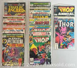 MaxSold Auction: THOR Starring in Tales of Asgard (1968), King Size (1971), Marvel Spectacular (1973-75), Giant Size Thor (1975), Annual Issues (1978-85) - 13 issues - Ottawa (Ontario, Canada) PARTNER MANAGED Downsizing Online Auction - Fallowfield Road