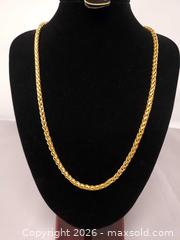 MaxSold Auction: Gold Wheat Link Chain - Toronto (Ontario, Canada) SELLER MANAGED Estate Sale Online Auction - Swanwick Avenue