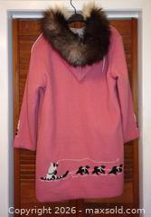 MaxSold Auction: 'Eskimo' Inuit Vintage Wool Parka Coat With Embroidery by Grenfell Handicrafts - Made in Canada - Womens Size 12 - Toronto (Ontario, Canada) SELLER MANAGED Downsizing Online Auction - Chopin Avenue
