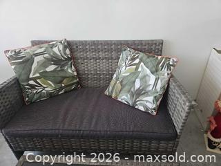 MaxSold Auction: 5-Piece Gray/Brown Resin Wicker Patio Furniture Set - Centre Hastings (Ontario, Canada) PARTNER MANAGED Estate Sale Online Auction - Mckenzie Street