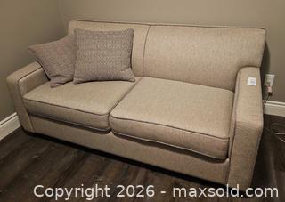 MaxSold Auction: Gray Upholstered Sleeper Sofa Bed - Full/Double - Centre Hastings (Ontario, Canada) PARTNER MANAGED Estate Sale Online Auction - Mckenzie Street