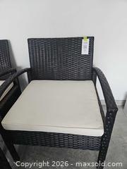 MaxSold Auction: PatioJoy 3-Piece Wicker Patio Set: 2 Armchairs + Side Table - Centre Hastings (Ontario, Canada) PARTNER MANAGED Estate Sale Online Auction - Mckenzie Street
