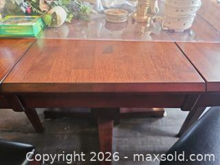 MaxSold Auction: Solid Wood Cherry Extendable Dining Set for 6 ITEMS ON TABLE NOT INCLUDED - Centre Hastings (Ontario, Canada) PARTNER MANAGED Estate Sale Online Auction - Mckenzie Street