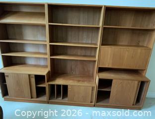 MaxSold Auction: Mid-Century Teak Modular Wall Unit / Bookshelf Cabinet - Surrey (British Columbia, Canada) SELLER MANAGED Estate Sale Online Auction - Canterbury Drive                