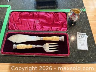 MaxSold Auction: Antique Sterling Fish Serving Set and Pitcher A - Vancouver (British Columbia, Canada) Estate Sale Online Auction - Balaclava Street